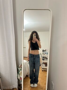 Fidelity Blue Denim Jeans with Contrast Stitching